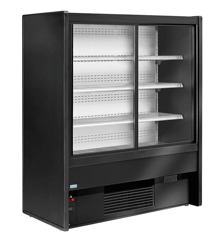 [826823] KBS Wandkühlregal Dilara 180 mit Schiebetüren selbstschließend