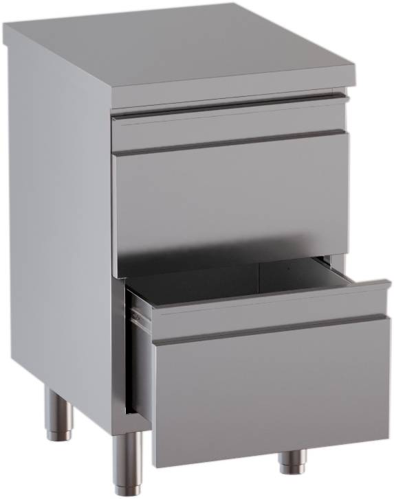 [90612102] KBS Schubladenschrank 2 Schubladen BxT 50x60cm