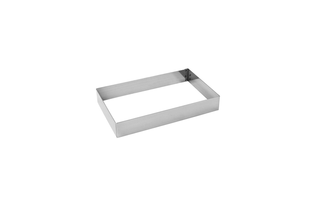 [155383] Schnitten- / Backrahmen aus Edelstahl, 160 x 260 x 50 mm