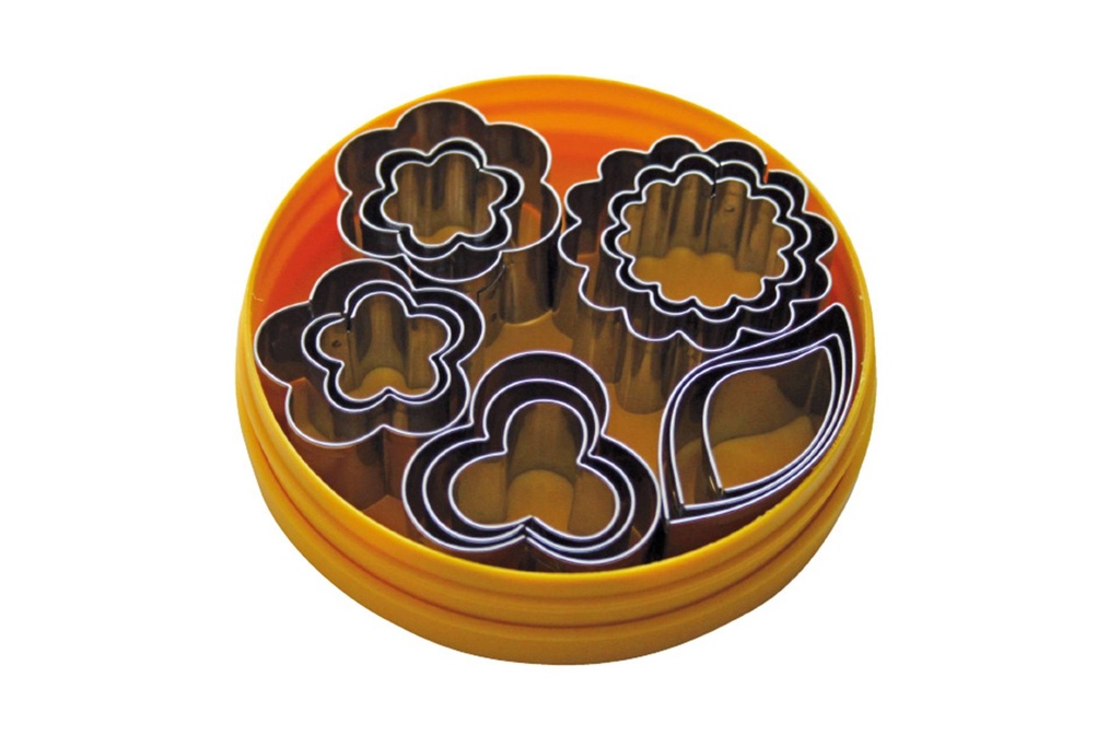 [199184] Dekor-Ausstecher aus Edelstahl, 15 Stück