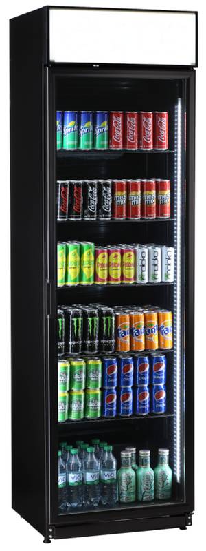 [9190026] KBS Glastürkühlschrank FLK 365 schwarz