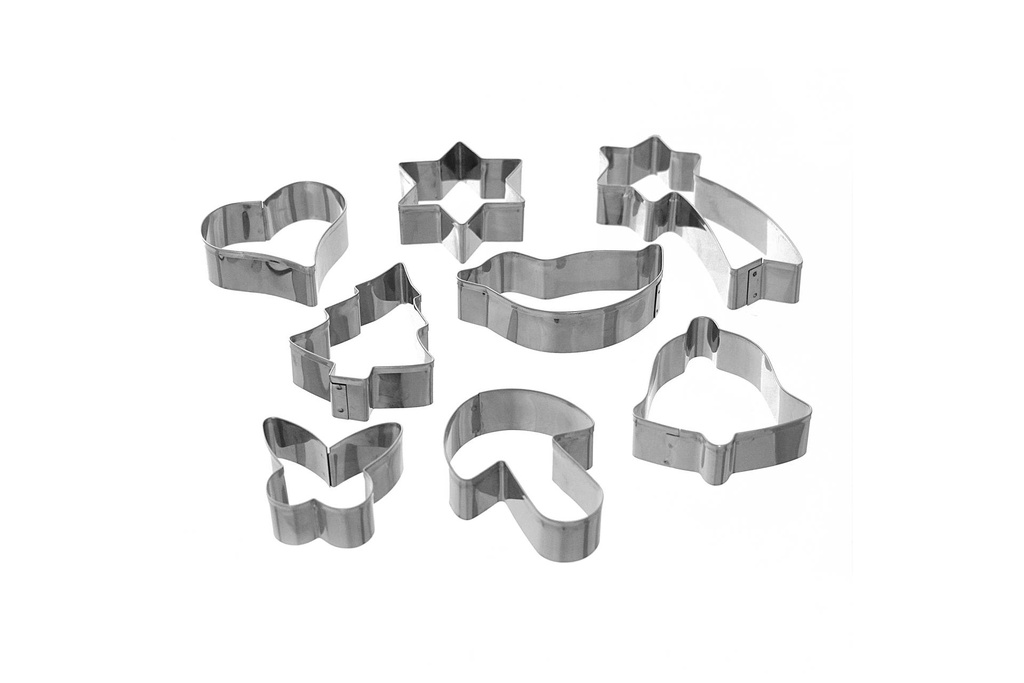 [199167] Weihnachtsausstecher Set 8-teilig, Edelstahl