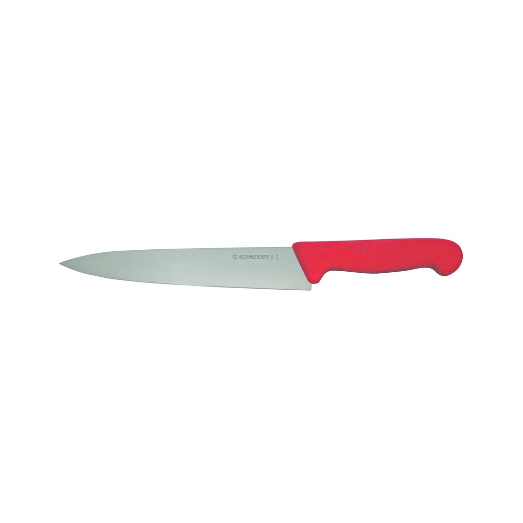 [260835] Kochmesser aus Edelstahl, 200 mm, rot