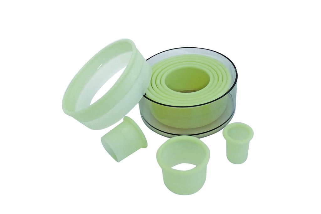 [166100] Ausstechersatz aus Polyamid, 11,5 cm, rund