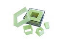 Ausstechersatz Quadrat, glatt, 11,5 cm