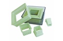Ausstechersatz Quadrat, gezackt, Nylon
