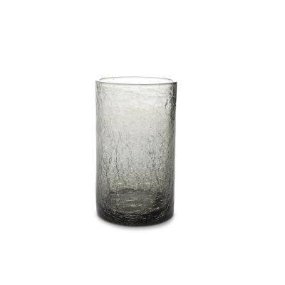 [169101] Glas Crackle, 40 cl, grau