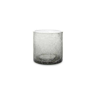 [169102] Glas Crackle, 22 cl, grau