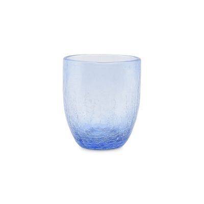 [169116] Glas Crackle, 25 cl, hellblau