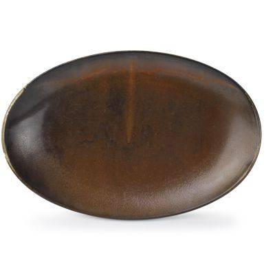 [604002] Servierplatte Escura aus Porzellan, 31 × 20,5 × 4 cm