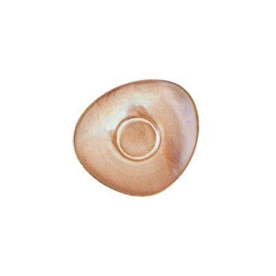 [604041] Untertasse Escura aus Porzellan, 15,5 x 14 cm, beige