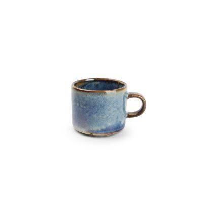 [604110] Mokkatasse gerade Nova aus Porzellan, 9 cl, blau