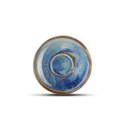 [604111] Mokka-Untertasse Nova aus Porzellan, 12,5 cm, blau