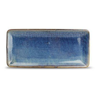 [604115] Servierplatte Nova, 14 x 30,5 cm, blau