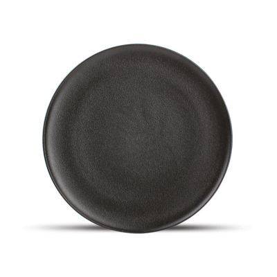 [604501] Teller Dämmerung aus Porzellan, 27 cm, schwarz