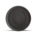 Teller Dämmerung aus Porzellan, 27 cm, schwarz