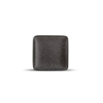 [604503] Teller Dusk aus Porzellan, 10 x 10 cm, schwarz
