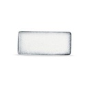 Teller Gesprenkelt Dämmerung, 22 x 10 cm, schwarz