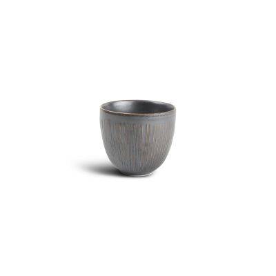 [604820] Tasse Linien aus Porzellan, 15 cl, silber