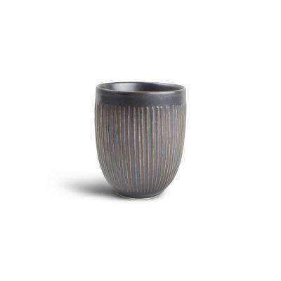 [604821] Becher Linien aus Porzellan, 35 cl, silber