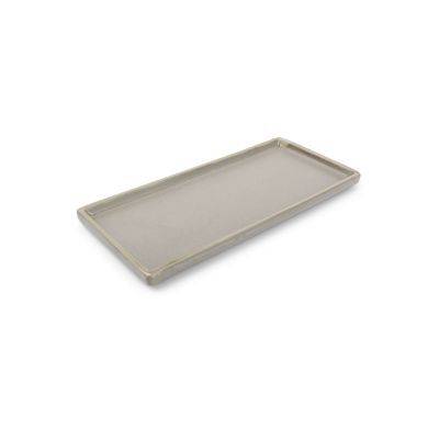 [604875] Servierplatte, Structo aus Porzellan, 22 × 10 × 1,5 cm