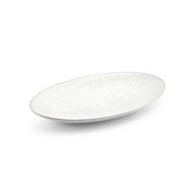 [605098] Servierplatte Cloud Halo aus Porzellan, 40 x 25,5 cm