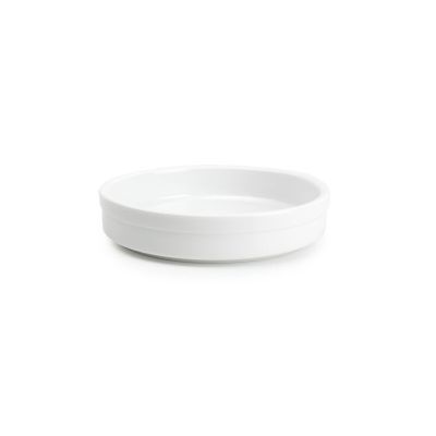 [611283] Auflaufform Flavor aus Porzellan, ø 14 cm, H 3 cm, weiß