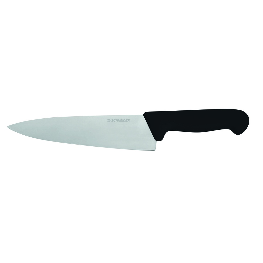 [260800] Kochmesser aus Edelstahl, 200 mm, schwarz