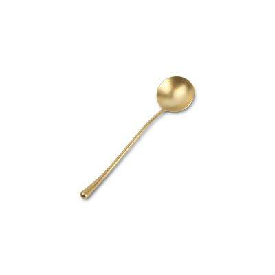 [614050] Dessertlöffel Mattgold Revive, 18,1 cm, gold
