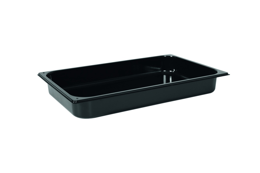 [382532] Backblech aus Stahl, 530 x 325 x 65 mm, schwarz