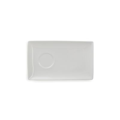 [702493] Untertasse Squito aus Porzellan, 20 x 12 cm, weiß