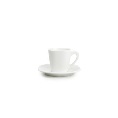 [703325] Mokkatasse und Untertasse Match aus Porzellan, 8 cl