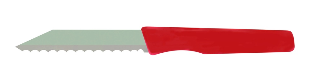 [260962] Brötchenmesser aus Bandstahl, 185 mm, rot