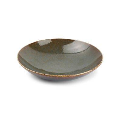 [740560] Tiefer Teller Cirro aus Porzellan, Ø 21 cm, H 5 cm, grün