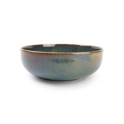 [740568] Schüssel Cirro aus Porzellan, Ø 21 cm, H 7 cm, grün