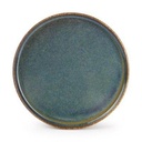 Teller Pila aus Porzellan, 27,5 cm, grün