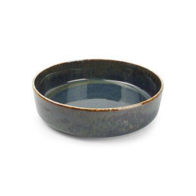 [740946] Tiefer Teller Pila aus Porzellan, Ø 19 cm, H 5 cm, grün