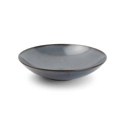 [740977] Tiefer Teller Cirro aus Porzellan, Ø 21 cm, H 5 cm, dunkelblau