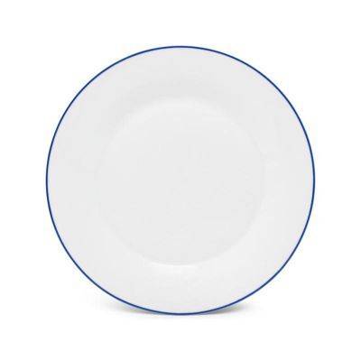 [750833] Teller blauer Rand Basic White, 27 cm