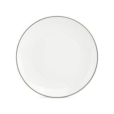 [750913] Teller Coupe grüne Rand Basic White, 26,5 cm