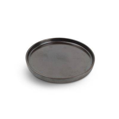 [780151] Teller Verso, ø 20 cm, H 2 cm, schwarz