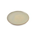 Teller Ostra aus Porzellan, 30 cm, perle