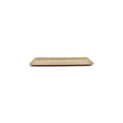 [791443] Servierplatte antikgold Serve aus Edelstahl, 30 × 20 × 1 cm