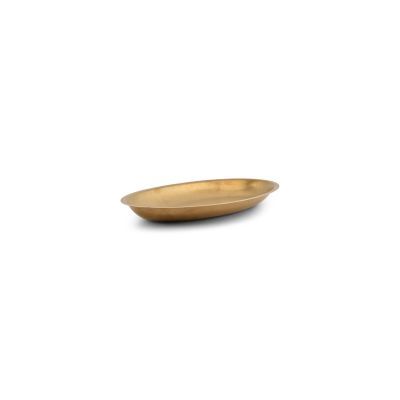 [791456] Servierplatte antikgold Serve aus Edelstahl, 30 × 18,5 × 2,5 cm