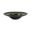 Tiefer Teller Munduk aus Porzellan, 28 × 16 × 6 cm, grün