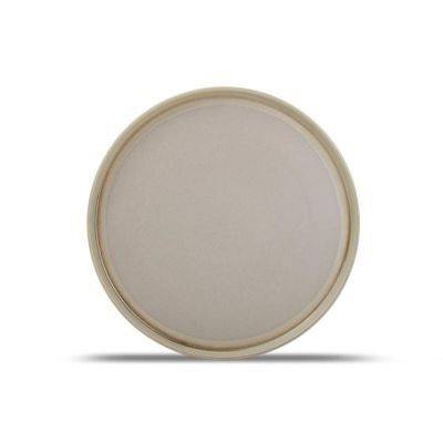 [604871] Teller Structo aus Porzellan, ø 28 cm, H 1,5 cm, braun