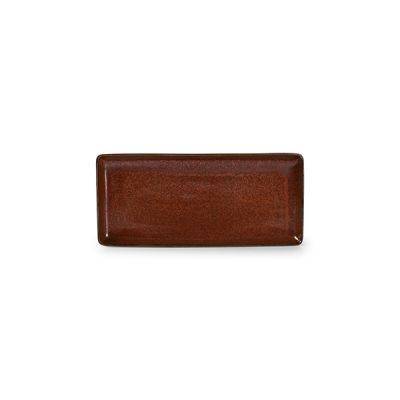 [606704] Servierplatte, Tapa aus Porzellan, 29 × 13 × 2,5 cm, rot