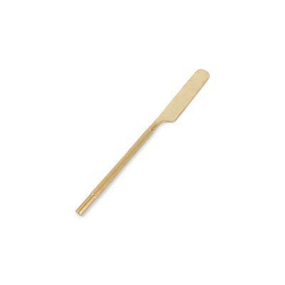 [614130] Tafelmesser matt Helix aus Edelstahl, gold