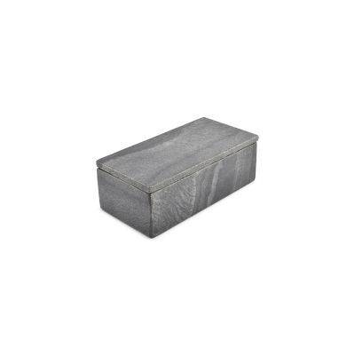 [785259] Servierbox Marmor Pura, 20 × 10 × 7 cm, schwarz