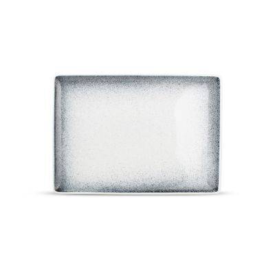 [604556] Teller Gesprenkelt Dusk, 28 x 20 cm, schwarz